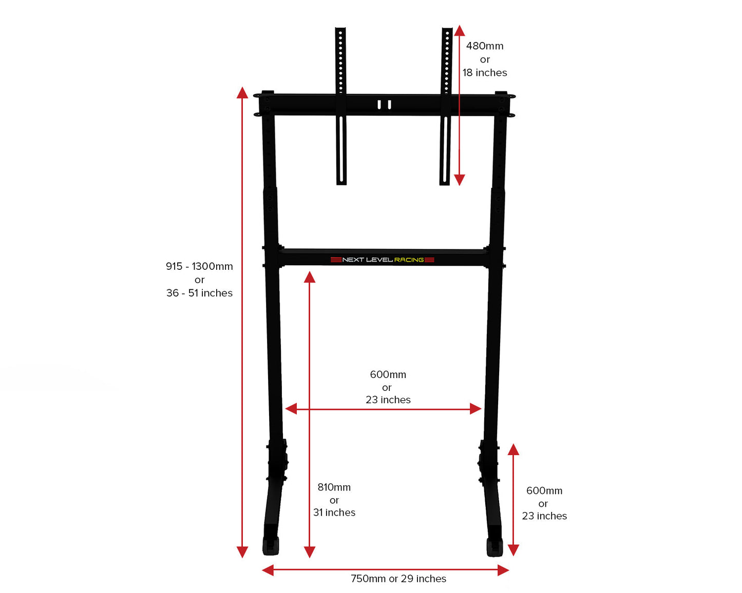 Free Standing Single Monitor Stand