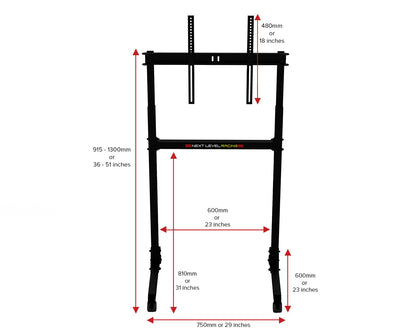Free Standing Single Monitor Stand