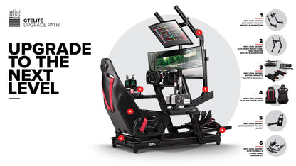 GTElite Aluminium Simulator Cockpit - Wheel Plate Edition