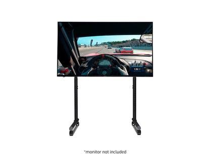 Round Tube Freestanding Single Monitor Stand